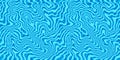 Seamless Water Pattern with Wavy Lines. Vector Water Ripple Texture. Abstract Blue Pool Surface