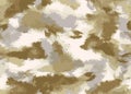 seamless watercolor camouflage texture print pattern. Usable for Jacket Pants Shirt and Shorts. Army textile fabric. Royalty Free Stock Photo