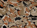 seamless watercolor camouflage texture print pattern. Usable for Jacket Pants Shirt and Shorts. Army textile fabric. Royalty Free Stock Photo