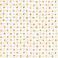 Seamless  watercolor Christmas pattern background with colourful stars on white watercolor background Royalty Free Stock Photo