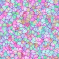 Seamless watercolor colorful spots pattern, mosaic glass, artistic pattern Royalty Free Stock Photo