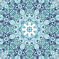 Seamless watercolor doodle decorative pattern