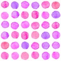 Seamless watercolor dots pattern Royalty Free Stock Photo