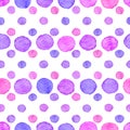 Seamless watercolor dots pattern Royalty Free Stock Photo