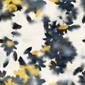 Seamless watercolor floral trendy chic pattern for surface print.