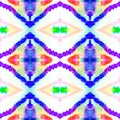 Watercolr Kaleidoscope Pattern. Abstract Watercolor Geometric Print.