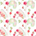 Seamless watercolor pattern