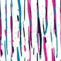 Seamless watercolor pattern with colorful vertical stripes. Vector background Royalty Free Stock Photo