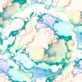 Seamless Watercolor Texture. Chinese Ink Royalty Free Stock Photo