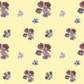 Seamless watercolor vintage floral pattern Royalty Free Stock Photo