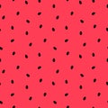 seamless watermelon seeds pattern and background vector illustration Royalty Free Stock Photo