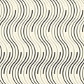 Seamless Wave Background. Minimal Stripe Pattern