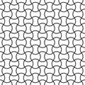 Seamless wave background - simple pattern. Black and white texture Royalty Free Stock Photo
