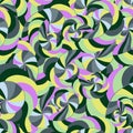 Seamless wave hand-drawn pattern