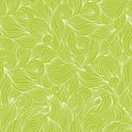 Seamless wave hand-drawn pattern, waves background