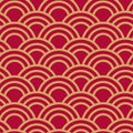 Seamless wave japanese pattern