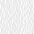 Seamless wave lines pattern. Wavy wiggly black vertical zigzag line with edge. Frame underlines stroke set. Vector Royalty Free Stock Photo