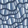 Seamless wave pattern. Striped texture with many lines Royalty Free Stock Photo