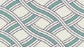 Seamless Wavy Interwoven Line Pattern Vector, vector design Generative AI Royalty Free Stock Photo