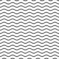 Seamless wavy line pattern Royalty Free Stock Photo