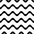Seamless wavy line pattern Royalty Free Stock Photo