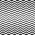 Seamless wavy line pattern Royalty Free Stock Photo