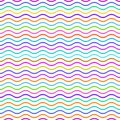 Seamless wavy line pattern Royalty Free Stock Photo