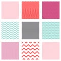 Seamless wavy line patterns