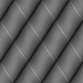 Seamless wavy lines pattern. Diagonal striped texture. 3D illusion Royalty Free Stock Photo