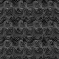 Seamless wavy pattern. Vector illustration wave, Royalty Free Stock Photo