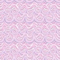 Seamless wavy pattern. Vector illustration wave, river ocean, wallpaper, ornament, Royalty Free Stock Photo