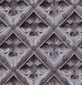 Seamless weathered carving wood door texture