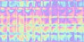 Seamless webpunk aesthetic Y2K futurism glass refraction square mosaic faded pastel rainbow ombre pattern