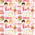 Seamless wedding pattern