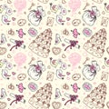 Seamless wedding patterns.