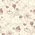 Seamless wedding patterns.