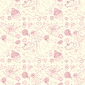 Seamless wedding patterns.