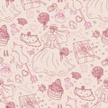 Seamless wedding patterns.