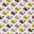 Seamless whales pattern