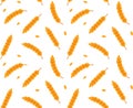 Seamless wheat pattern Royalty Free Stock Photo