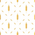 Seamless Wheat Pattern. Set of Ears Royalty Free Stock Photo