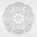 Seamless white 3D pattern