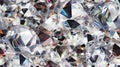 Seamless White Diamond pattern background, abstract gem, crystal texture close up, illustration of a background