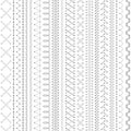 Seamless white embroidery pattern.