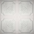 Seamless white extruded polystyrene foam ceiling tile texture Royalty Free Stock Photo