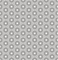 Seamless white geometric background hexagons, circles Royalty Free Stock Photo