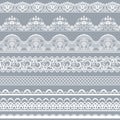 Seamless white lace Royalty Free Stock Photo