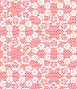 Seamless white lace pattern Royalty Free Stock Photo
