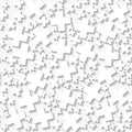 Seamless white origami pattern with pluses