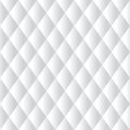 Seamless white padded upholstery pattern background